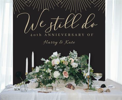 Vow Renewal 40th Anniversary We Still Do 50th Anniversary Etsy