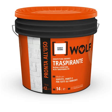 Idropittura Traspirante Wolf Bianca L Obi