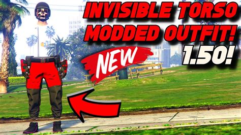 GTA HOW TO GET RED GORKA JOGGERS WITH INVISIBLE TORSO MODDED OUTFIT