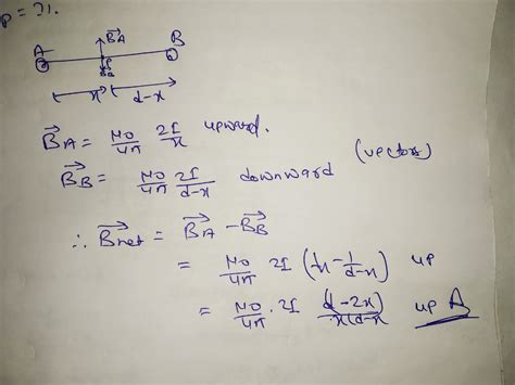 Two Long Straight Parallel Wires A And B Separated By A Distance D