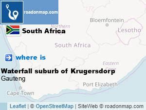 Where is Waterfall suburb of Krugersdorp West Rand, Gauteng South Africa