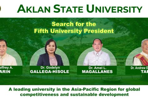 Look Candidates Vying To Be The 5th University President Of Aklan State University Aklan