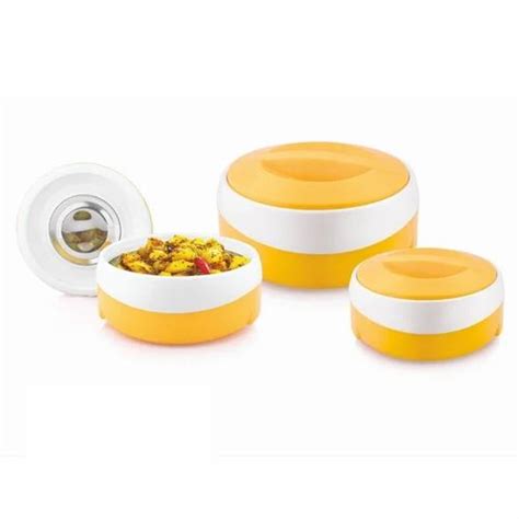 Wave Plastic Insulated Hot Pot Gift Set At Piece Plastic Insulated Casserole In