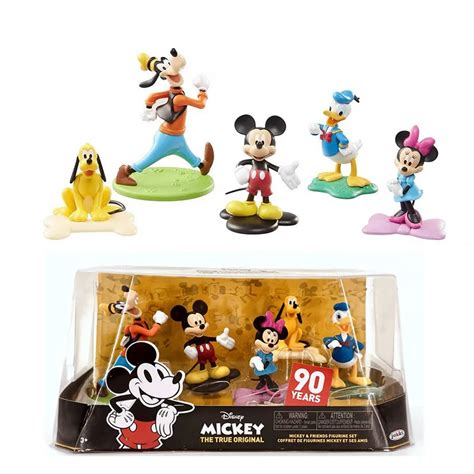 Mickey Mouse 90th Anniversary Edition Minnie Goofy Pluto Donald Duck Action Figure Dolls Toy