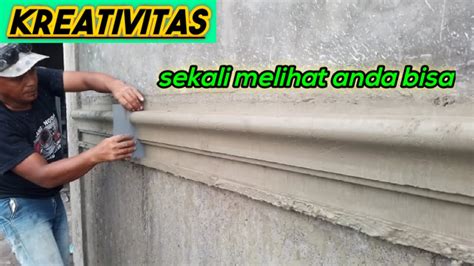 Cara Membuat Profil Beton Dinding Klasik Youtube