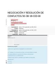 EXAMEN NEGOCIACIÓN Y RESOLUCIÓN DE CONFLICTOS docx NEGOCIACIÓN Y