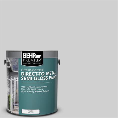 Behr Premium 1 Gal N520 1 White Metal Semi Gloss Direct To Metal