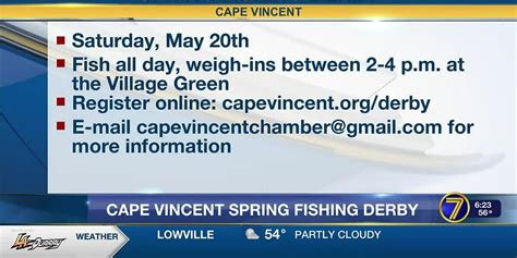 Cape Vincent To Host Spring Fishing Derby