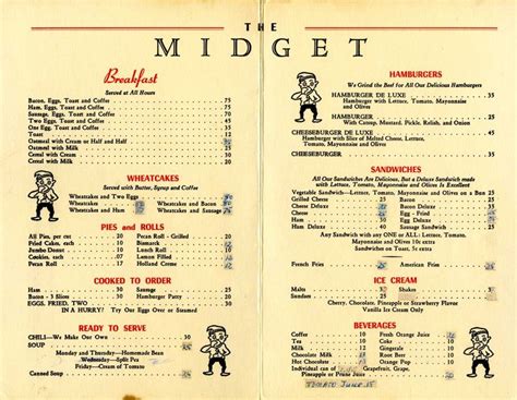 50s Diner Menu Template