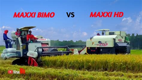 Kombi Sawah Maxxi Bimo Dan Maxxi Hd Memanen Dalam Satu Lahan Bimo Vs Hd