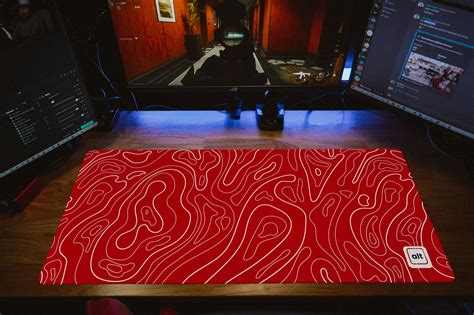 Red Damascus Mousepad