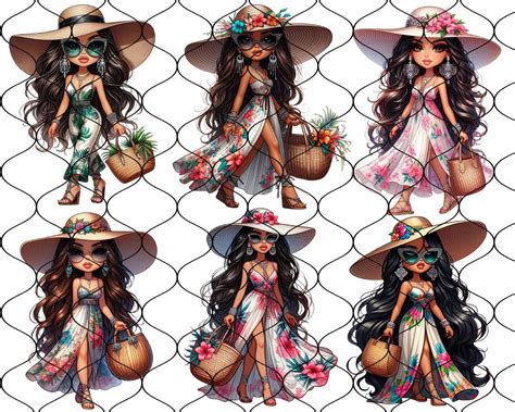 Chibi Latina Summer Diva Png Chibi Dolls Png Chibi Girl Png Latina Woman Png Latina Clipart