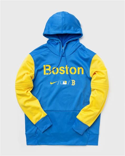 Nike Boston Red Sox City Connect Therma Hoodie Blue Bstn Store