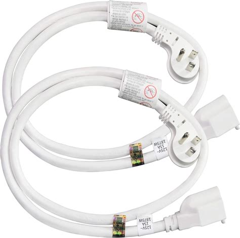 Firmerst W A Low Profile Flat Extension Cord Feet Awg White