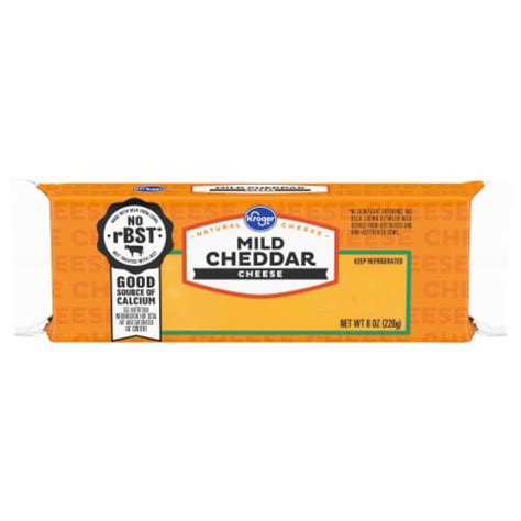 Kroger® Mild Cheddar Cheese Block, 8 oz - Fry’s Food Stores