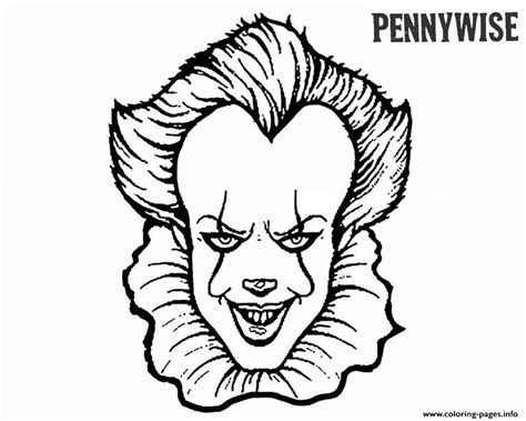 It Movie Pennywise Coloring page Printable