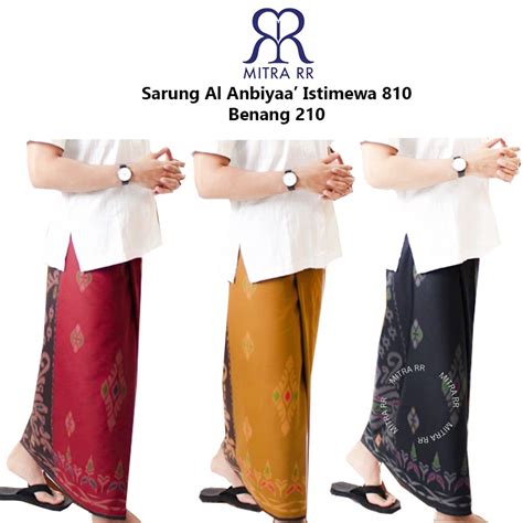 Jual Sarung Al Anbiyaa Super Black Motif Kembang Sarung Al Ambiya