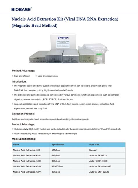 Nucleic Acid Extraction System Biobase