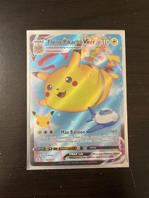 Mavin Pokemon Celebrations Flying Pikachu Vmax Ultra Rare 25th