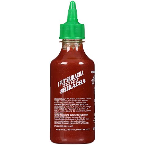 Huy Fong Sriracha Hot Chili Sauce 9oz Bottle Spicy Asian Garlic