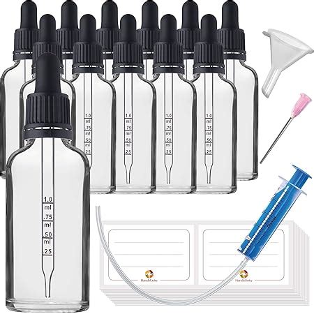 Xiyee Pcs Ml Ml Flacons En Verre Avec Pipettes Bouteilles En Verre