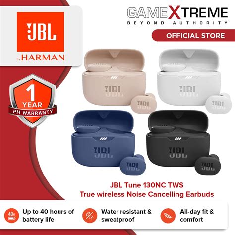 Jbl Tune Nc Tws True Wireless Noise Cancelling Earbuds Shopee