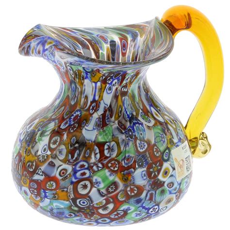 Murano Glass Vases Murano Glass Millefiori Pitcher Carafe