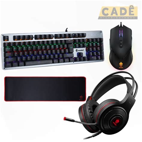 Kit Teclado Mouse Headset Gamer Mousepad NF E Frete Submarino