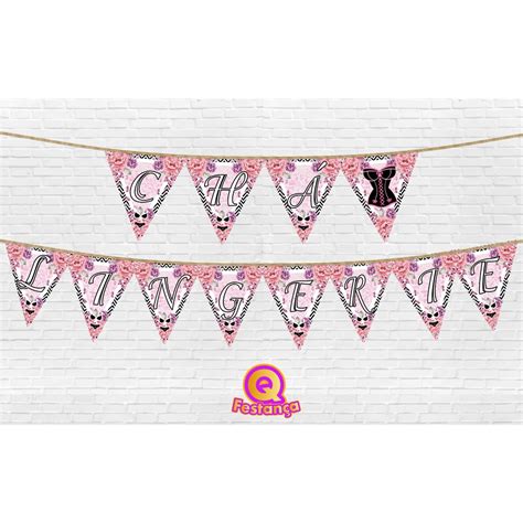 Bandeirola Chá de Lingerie CHÁ DE LINGERIE Shopee Brasil