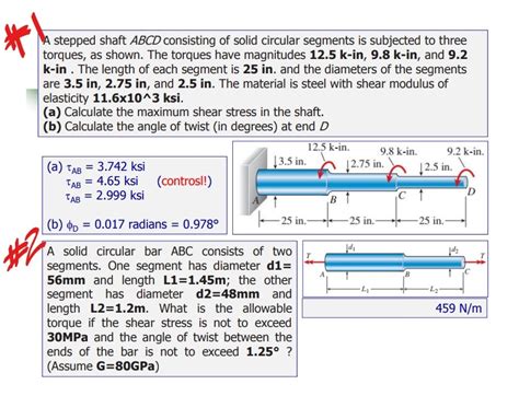 Solved Stepped Shaft ABCD Consisting Of Solid Circular Chegg