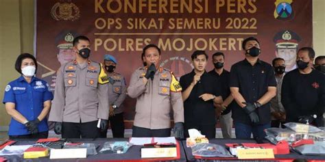 30 Tersangka Dibekuk Polisi Mojokerto Selama 12 Hari Operasi Pekat