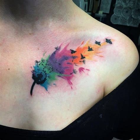 Watercolor Star Tattoo