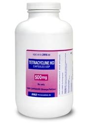 Tetracycline 500mg, 100 Capsules Pet Antibiotic