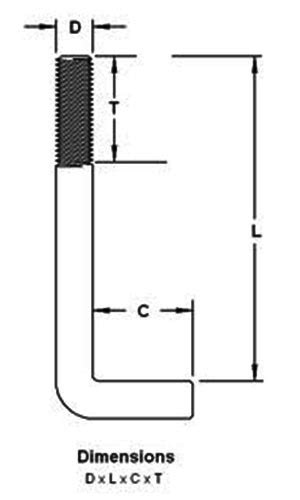 L-Shaped Anchor Bolts Distributor - Bent & 90 Degree Anchor Bolts ...