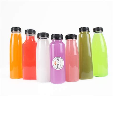 Ml Ml Juice Bottle Pet Beverage Transparent Plastic Empty Package