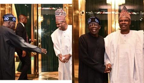 Photos Tinubu Hosts Amosun In Aso Villa Tribune Online