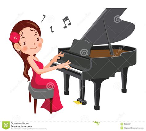 lady playing piano clipart 10 free Cliparts | Download images on Clipground 2024