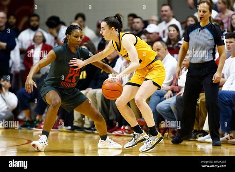 Bloomington In February Iowa Hawkeyes Guard Caitlin Clark