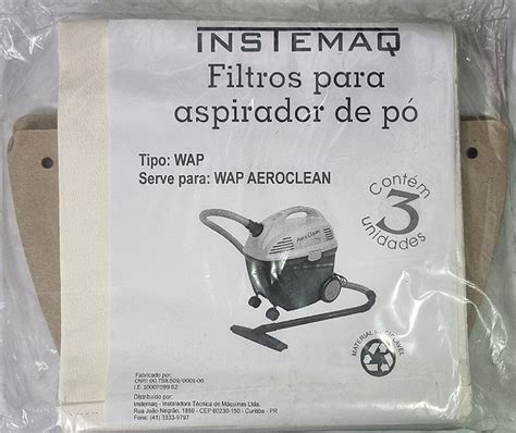 Kit C Sacos Descart Veis P Aspiradores De P Modelo Wap Aeroclean