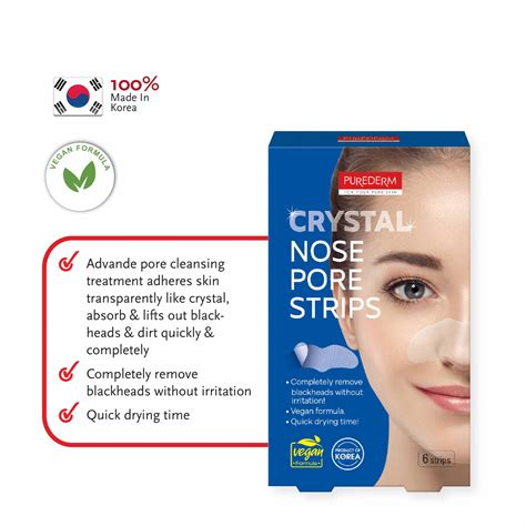 Purederm Crystal Nose Pore Strips 6 Strips Magicboo Beauty Sdn Bhd