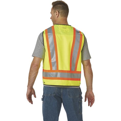 Gravel Gear Mens Class 2 High Visibility Surveyor Style Safety Vest