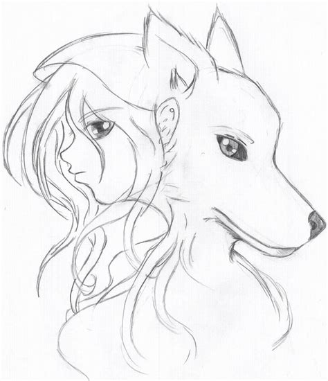 She wolf | Anime wolf drawing, Wolf drawing, Wolf sketch