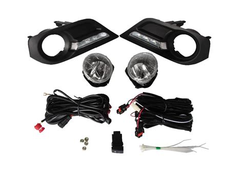 Osmrk Led Drl Daytime Running Light Fog Lamp Switch Yellow Turn