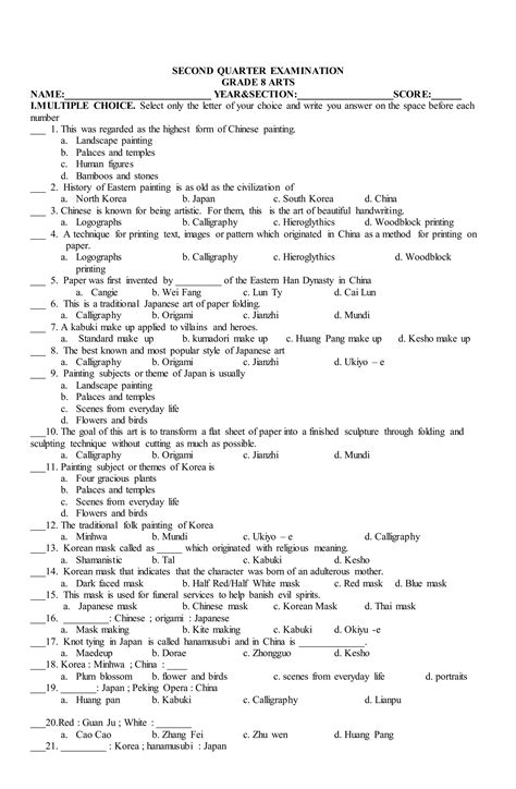 St Periodic Test Mapeh Docx