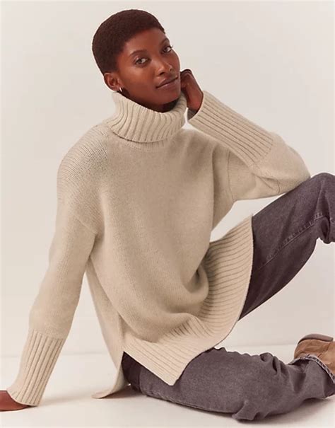 Chunky Knit Polo Neck Jumpers Factory Sale