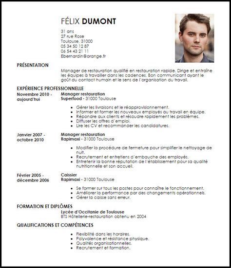 Exemple De Cv Restauration Rapide Laboite Cv Fr