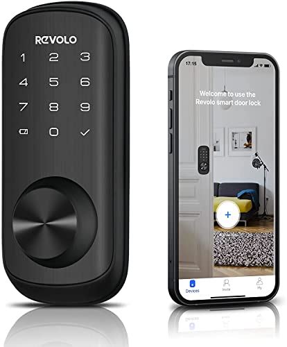 Smart Lock Revolo Wi Fi Smart Deadbolt Lock Keyless Entry Door Lock