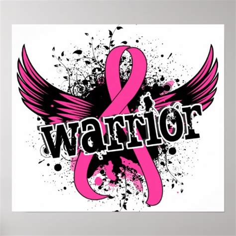 Warrior 16 Breast Cancer Poster Zazzle