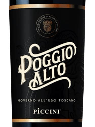 Piccini Poggio Alto Toscana Governo All Uso Vivino Belgi