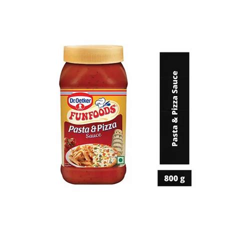 Orange Dr Oetker Funfoods Pasta Pizza Sauce Mayonnaise Packaging